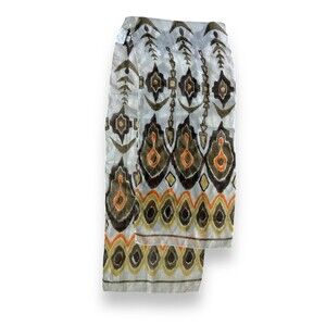 Beige Chico's Brown Scarf 12.5" x 66” Women Rectangular Unisex Scarve